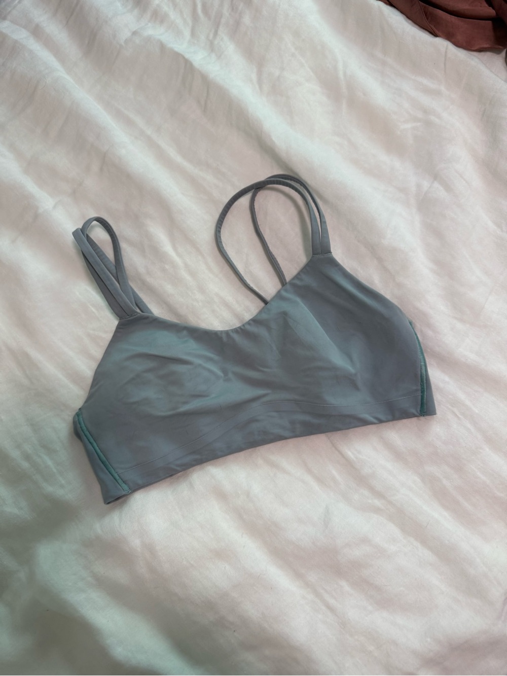 lululemon athletica Light Blue Double-Strap Sports Bralette